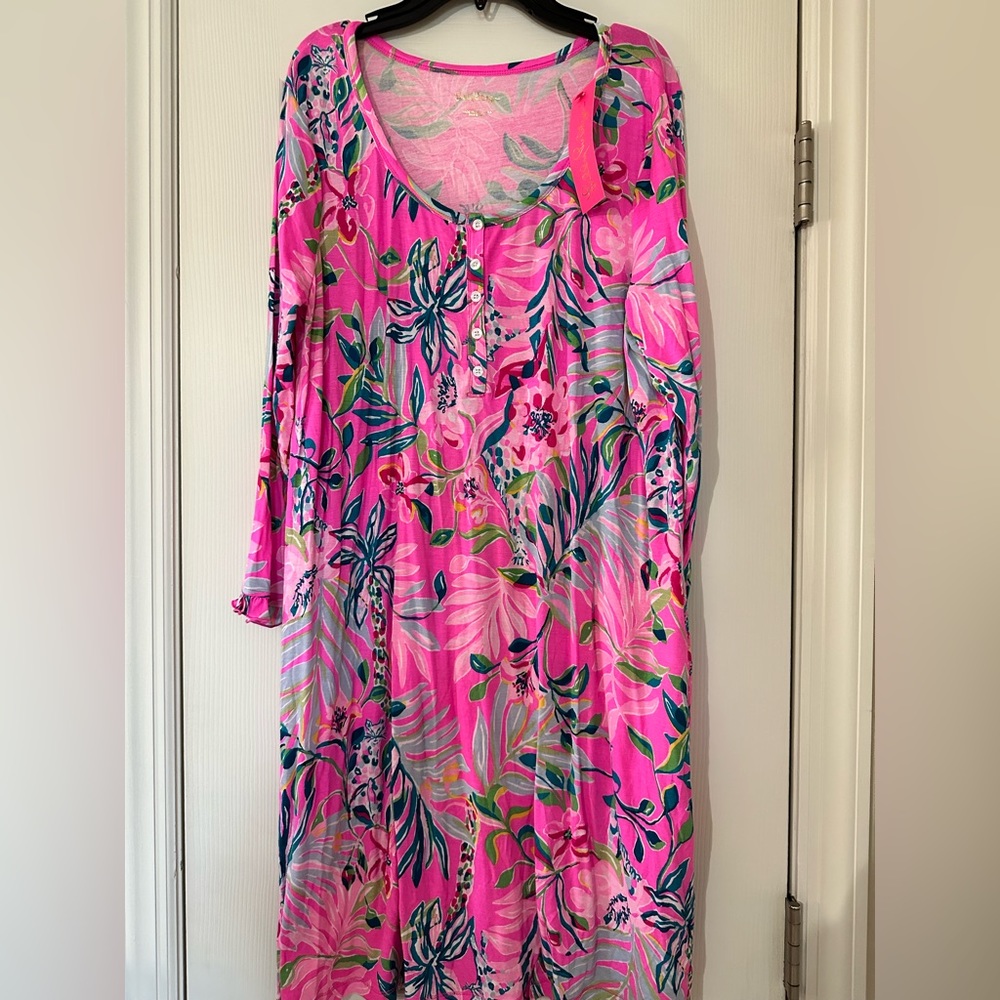 Lilly Pulitzer PJ Knit Nightshirt *NWT* size L * $40 * orig$ $88